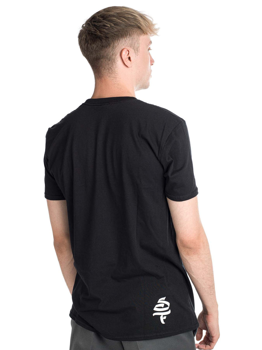 Soft Black design print T-shirt Stay – premium goddess Wear with Free busty