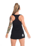 Divine Justice black Tank with ancient egypt libra human heart design